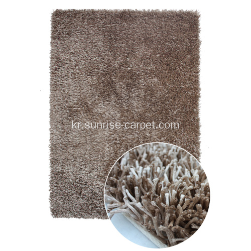 100 % 폴리 에스터 Viscose Shaggy Rug